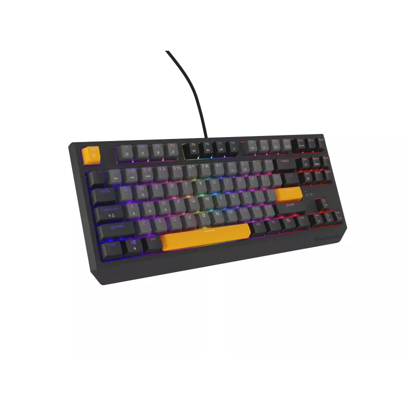 GENESIS Thor 230 TKL keyboard Gaming USB + RF Wireless + Bluetooth QWERTY Black, Grey, Orange