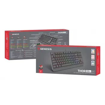 GENESIS Thor 230 TKL Lite keyboard Gaming USB QWERTY English Black