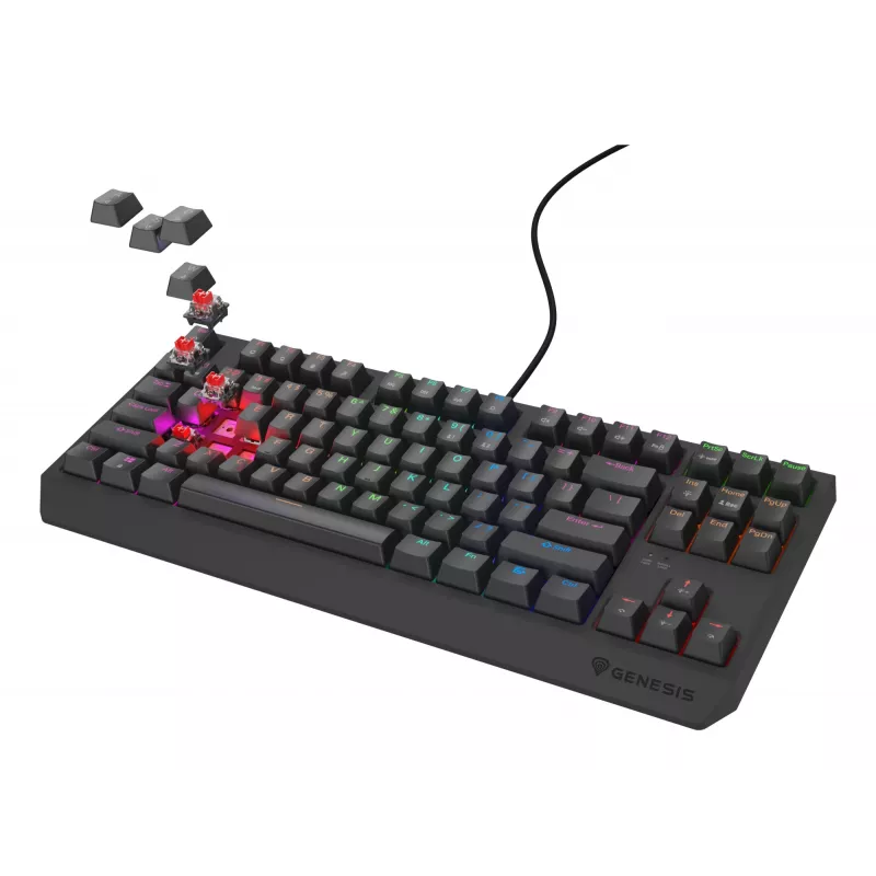 GENESIS Thor 230 TKL Lite keyboard Gaming USB QWERTY English Black