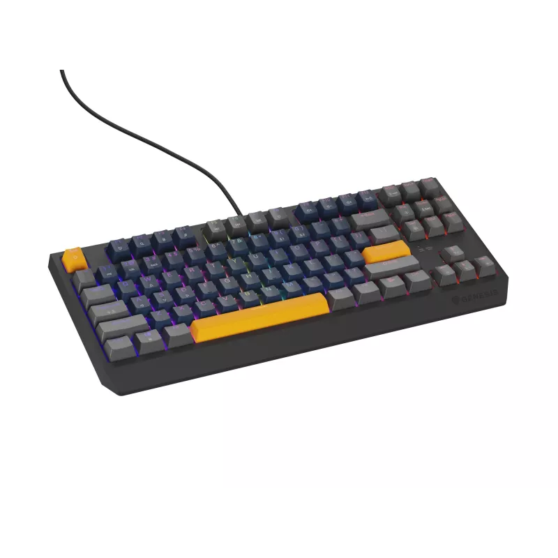 GENESIS THOR 230 TKL keyboard Gaming USB + RF Wireless + Bluetooth QWERTY Black, Blue, Grey, Orange