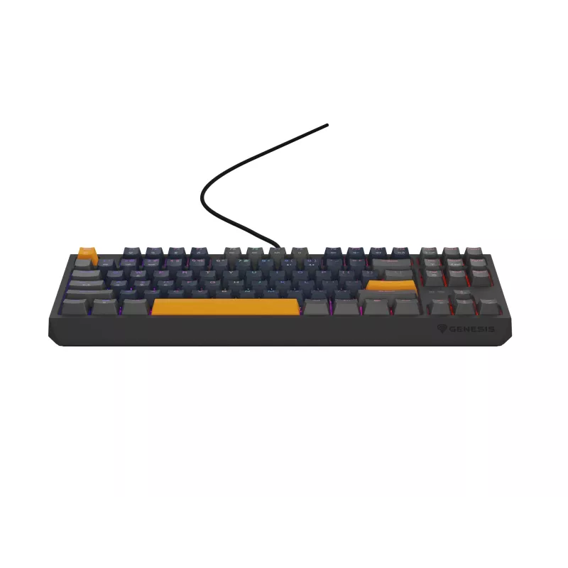 GENESIS THOR 230 TKL keyboard Gaming USB + RF Wireless + Bluetooth QWERTY Black, Blue, Grey, Orange