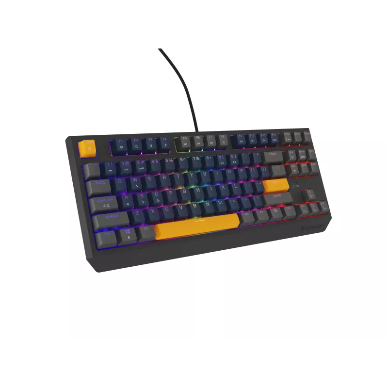 GENESIS THOR 230 TKL keyboard Gaming USB + RF Wireless + Bluetooth QWERTY Black, Blue, Grey, Orange