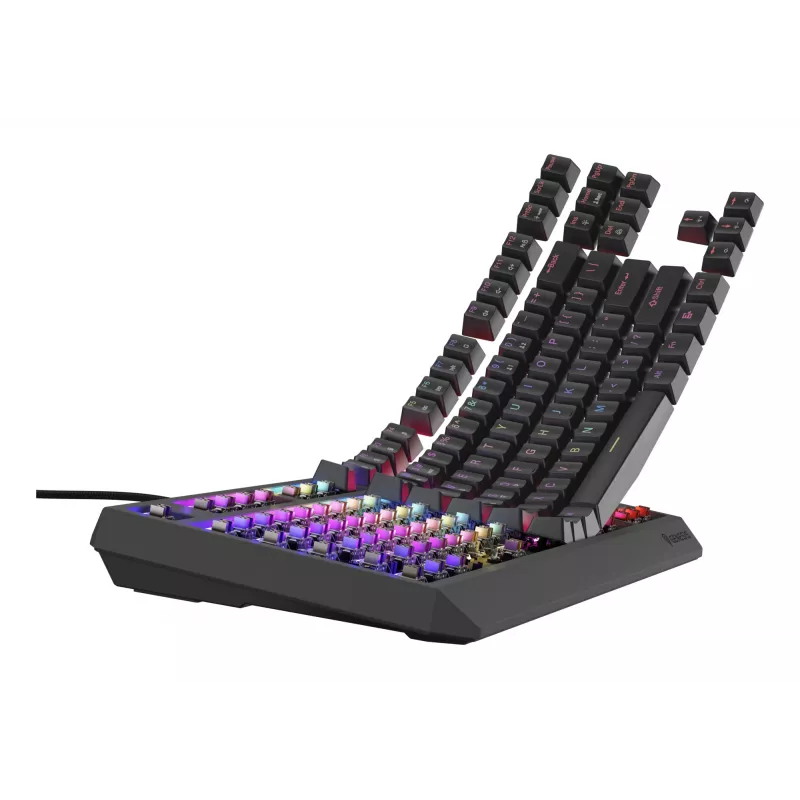 Mechanical gaming keyboard Genesis Thor 230 TKL — Tenkeyless, US QWERTY, Outemu Brown switches, RGB, 1000 Hz, USB