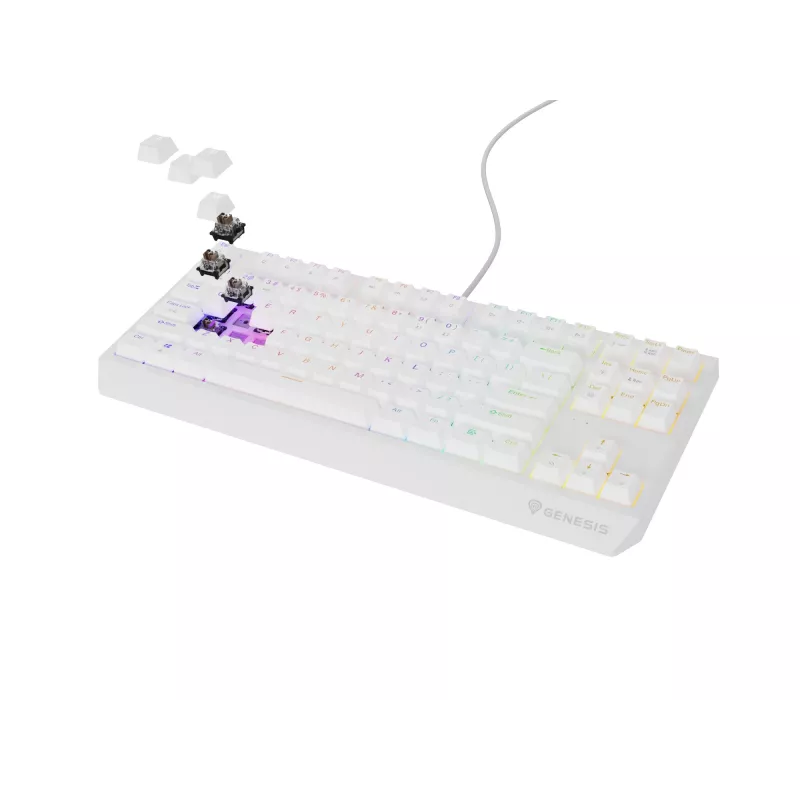 GENESIS Thor 230 TKL keyboard Gaming USB + RF Wireless + Bluetooth QWERTY White