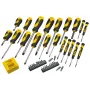 Manual screwdriver set STANLEY STHT0-62113 with Phillips, Robertson and Torx tips, magnetic tips, ergonomic grips
