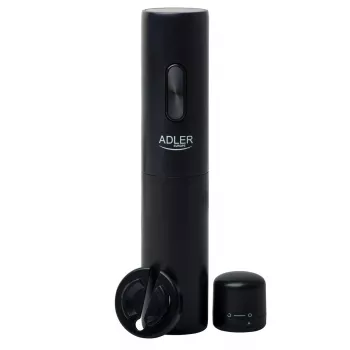 Electric wine opener Adler AD 4509 — cordless battery-operated bottle opener, black