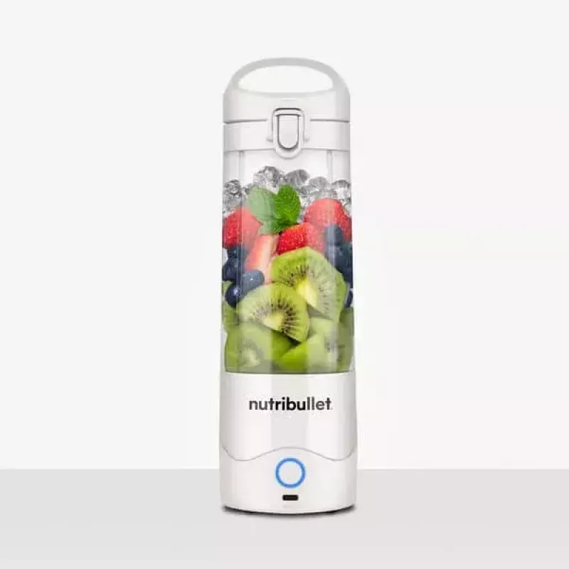 Sport blender NUTRIBULLET Portable 0.475 L White with Tritan bowl and stainless steel blades, battery-powered