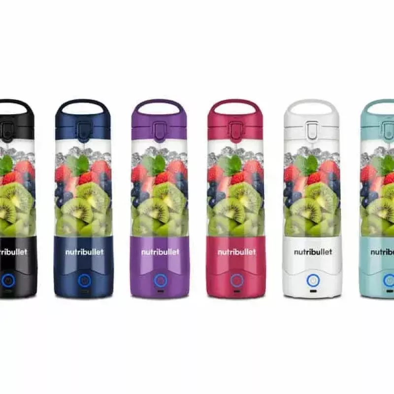Sport blender NUTRIBULLET Portable 0.475 L White with Tritan bowl and stainless steel blades, battery-powered