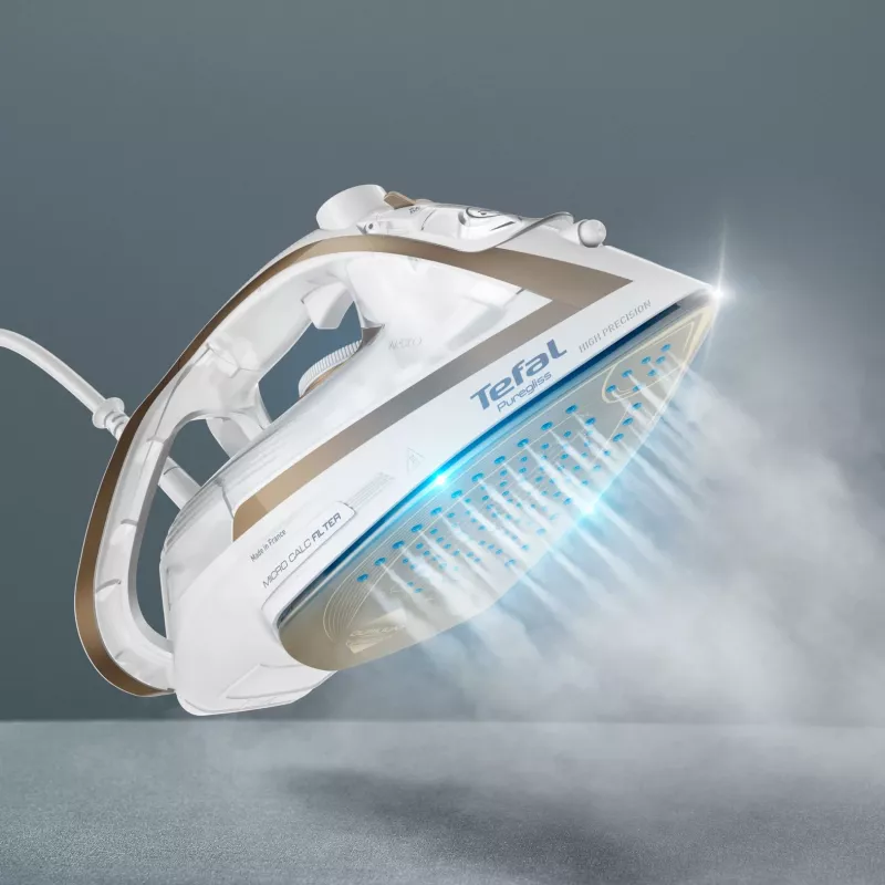Tefal Puregliss FV8042 Dry & Steam iron Durilium AirGlide Autoclean soleplate 3000 W Bronze, White