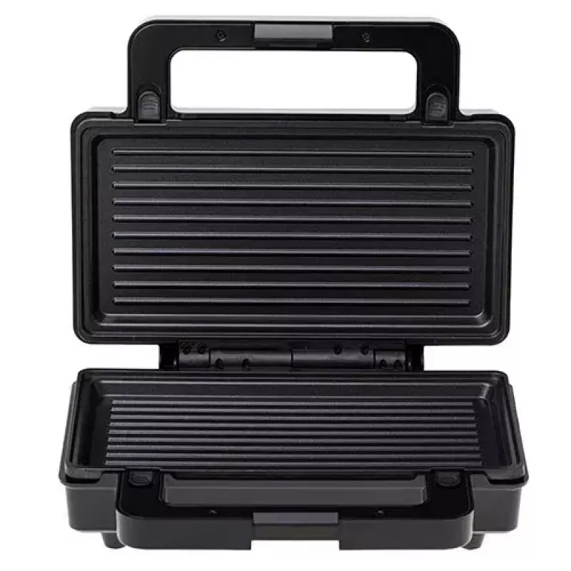Sandwich maker Adler AD 3073 — 2-sandwich, 1400 W, silver/black, removable plates, vertical storage