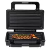 Sandwich maker Adler AD 3073 — 2-sandwich, 1400 W, silver/black, removable plates, vertical storage