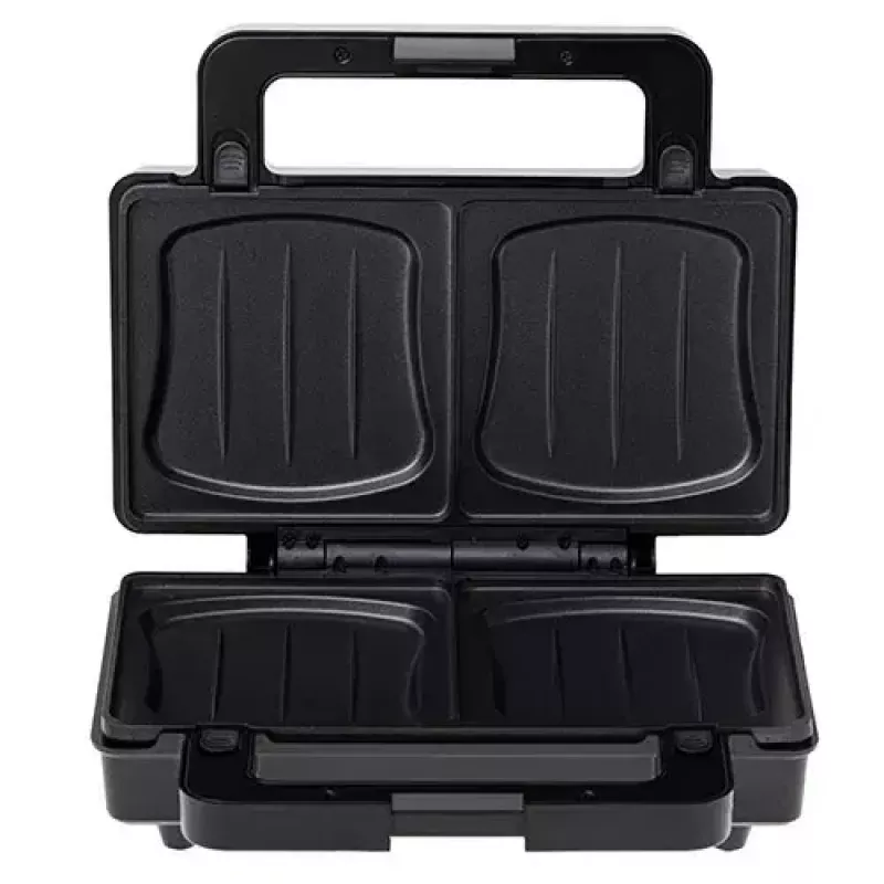 Sandwich maker Adler AD 3073 — 2-sandwich, 1400 W, silver/black, removable plates, vertical storage