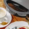Sandwich maker Adler AD 3069 — compact countertop sandwich press, 750 W, 2 sandwiches, black