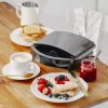 Sandwich maker Adler AD 3069 — compact countertop sandwich press, 750 W, 2 sandwiches, black