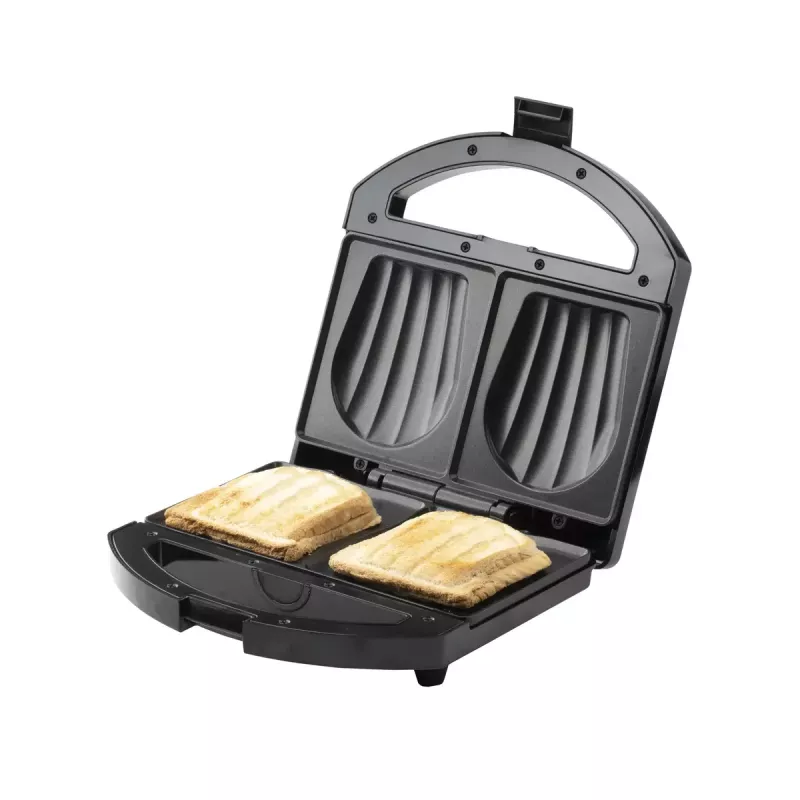 Sandwich maker Adler AD 3069 — compact countertop sandwich press, 750 W, 2 sandwiches, black