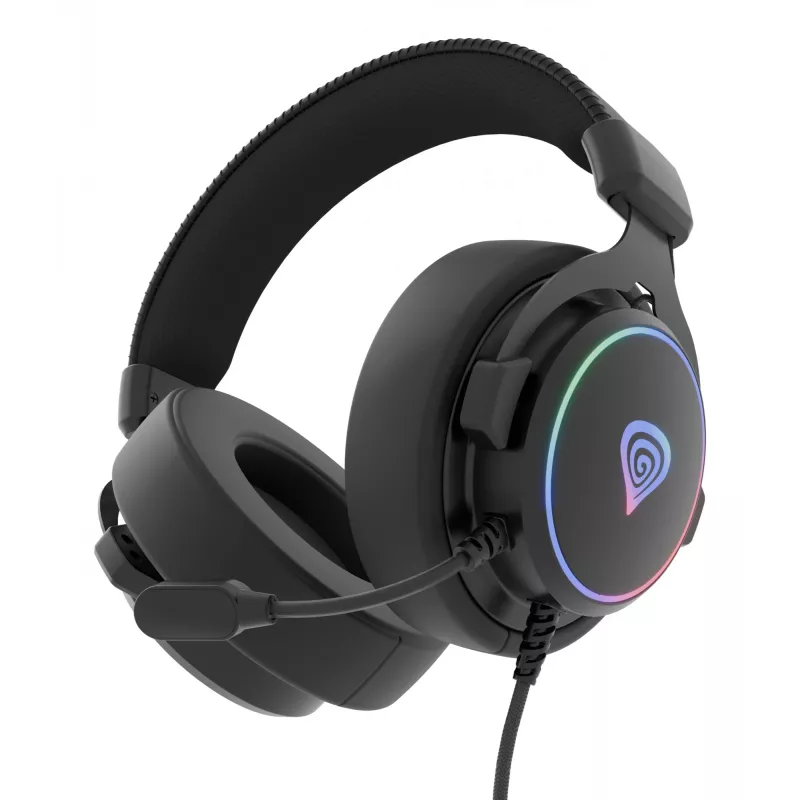 GENESIS Neon 764 Headset Wired Head-band Gaming USB Type-A Black