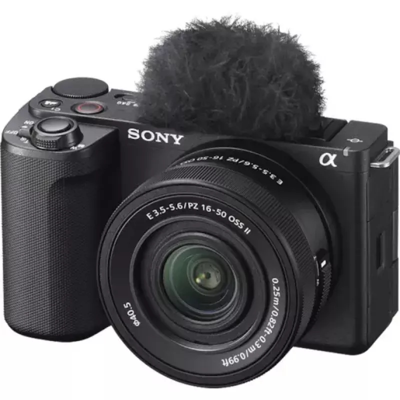 Vlog camera Sony ZV-E10 II — 26 MP CMOS, 4K 3840×2160, 16-50mm lens, black, 0.292 kg