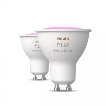 Philips Hue White and colour ambience GU10 – smart spotlight – (2-pack)