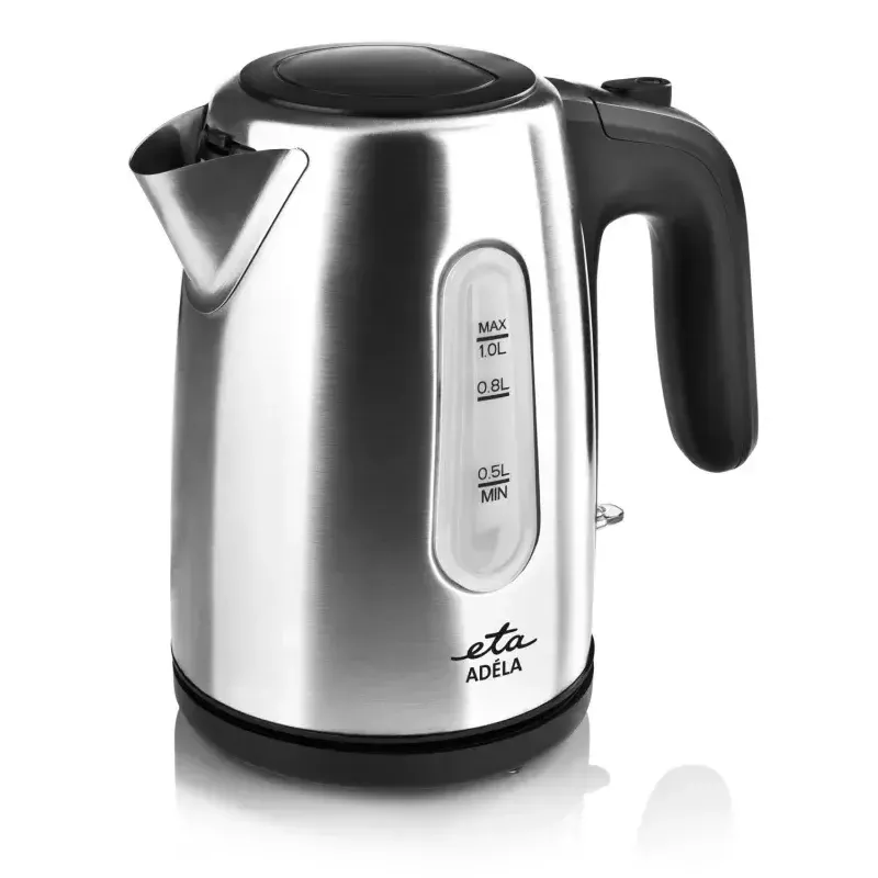 Electric kettle ETA ETA160490000 — 1 L, 1600 W, stainless steel, water level indicator