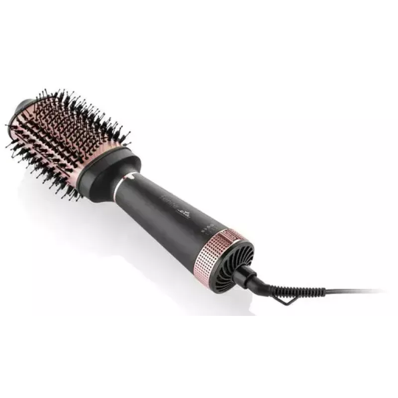 Hot air brush ETA Fenité Airflow 1300 W, ceramic barrel, 3 heat levels, 1.7 m cord, Black/Rose