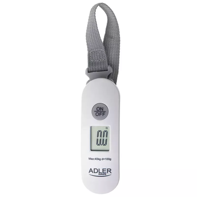 Luggage scale Adler AD 8189 — max 40 kg, accuracy 100 g, white