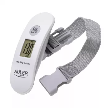 Luggage scale Adler AD 8189 — max 40 kg, accuracy 100 g, white
