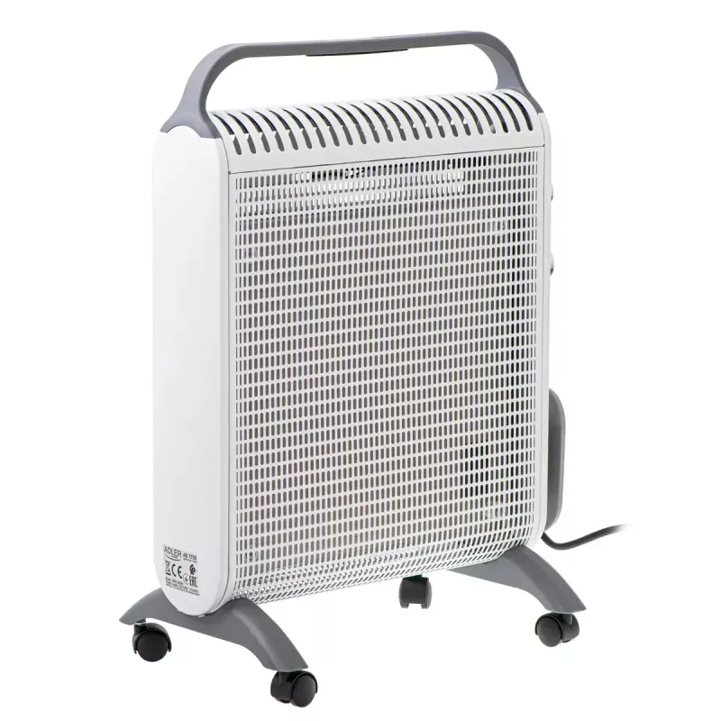 Convector electric space heater Adler AD 7750, 2000 W, 2 power levels, IP24, white