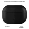 Protective leather case FIXED FIXLPM-999-BK for earbuds with MagSafe support, black