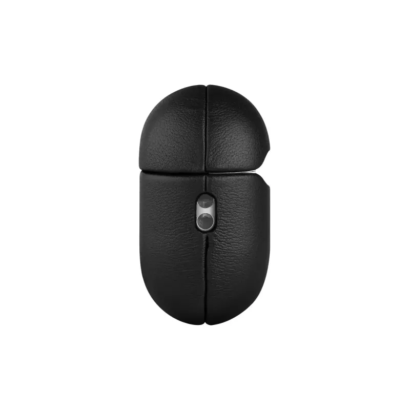 Protective leather case FIXED FIXLPM-999-BK for earbuds with MagSafe support, black