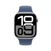 Smartwatch Apple Watch Series 10 GPS 46mm Silver Aluminium Case with Denim Sport Band - M/L
