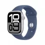 Smartwatch Apple Watch Series 10 GPS 46mm Silver Aluminium Case with Denim Sport Band - M/L
