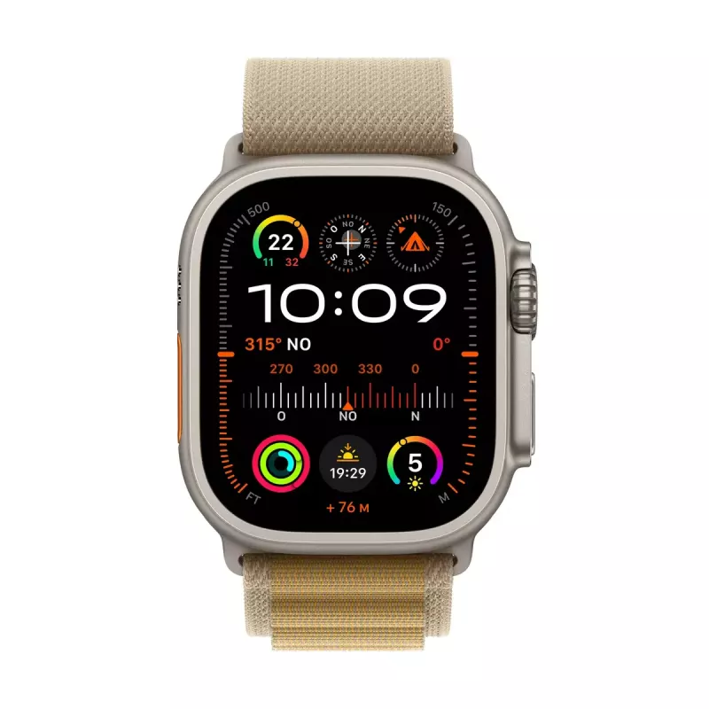 Smartwatch Apple Watch Ultra 2 GPS + Cellular 49mm Natural Titanium Case Tan Alpine Loop Medium
