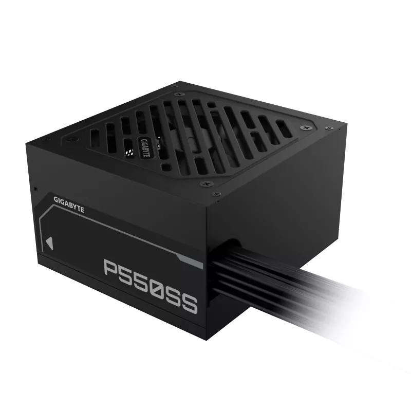 GIGABYTE P550SS Power Supply - PCIe 5.0, 80 PLUS Silver, 120mm Fan, ATX 3.0 compatible, EU Plug