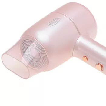 Hair dryer Adler AD 2279p 1800 W, 2 heat levels, 2 speeds, cool shot, concentrator nozzle, pink