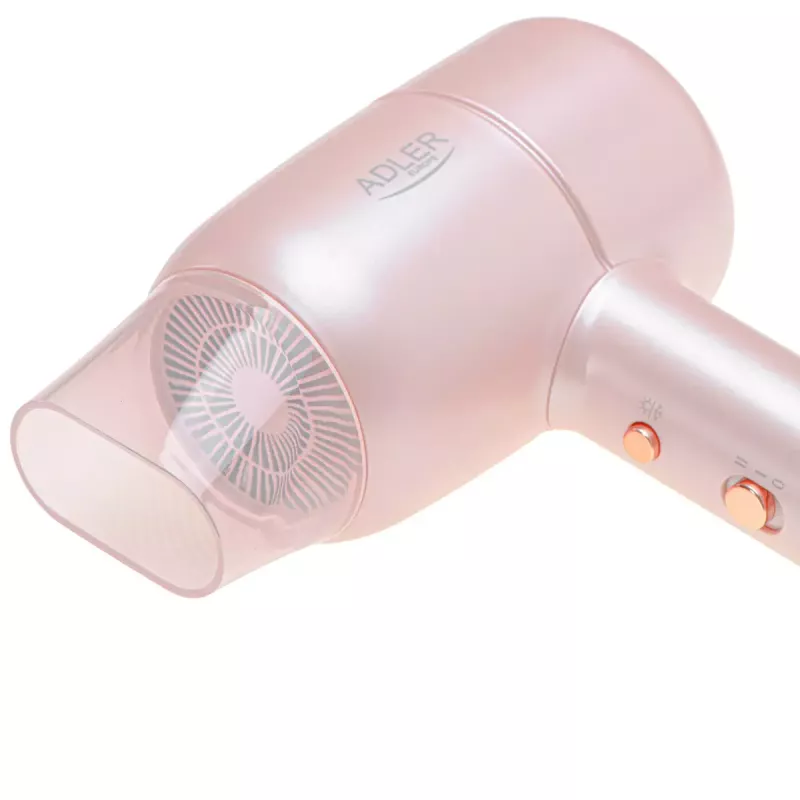 Adler AD 2279p hair dryer, 1800 W, ionic, 2 temperature settings, pink