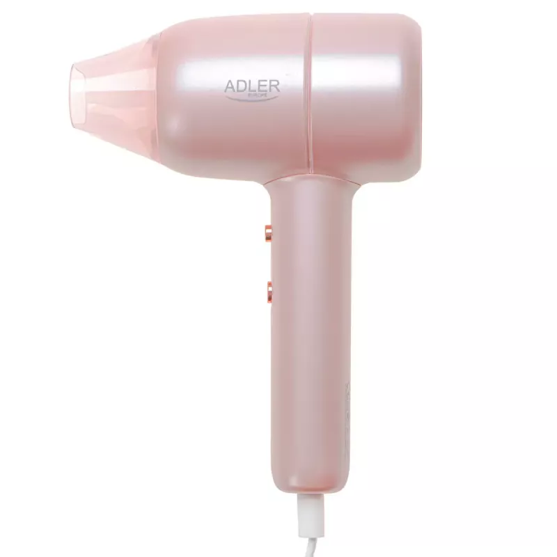 Adler AD 2279p hair dryer, 1800 W, ionic, 2 temperature settings, pink