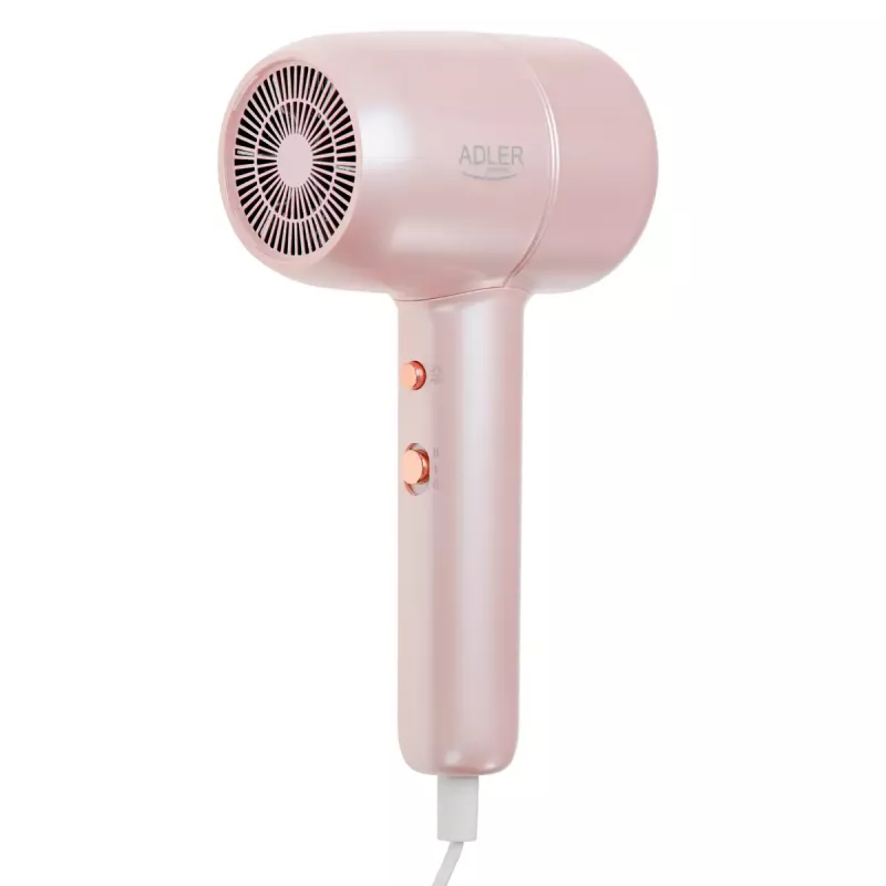 Adler AD 2279p hair dryer, 1800 W, ionic, 2 temperature settings, pink