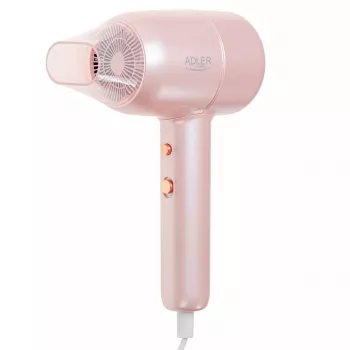 Hair dryer Adler AD 2279p 1800 W, 2 heat levels, 2 speeds, cool shot, concentrator nozzle, pink