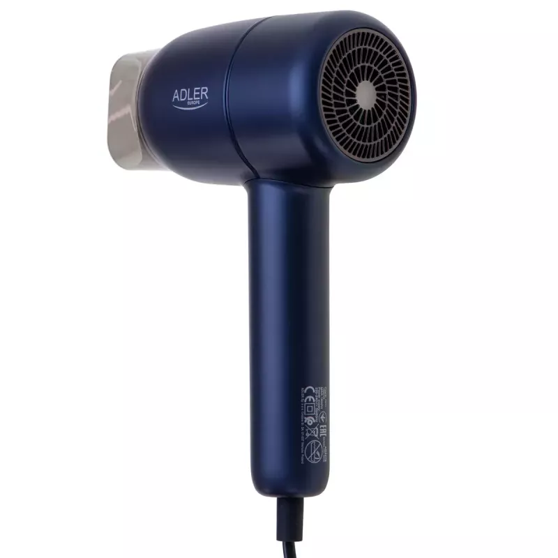 Hair dryer Adler AD 2279b 1800W, 2 temperature settings, 2 speeds, ionic function, blue