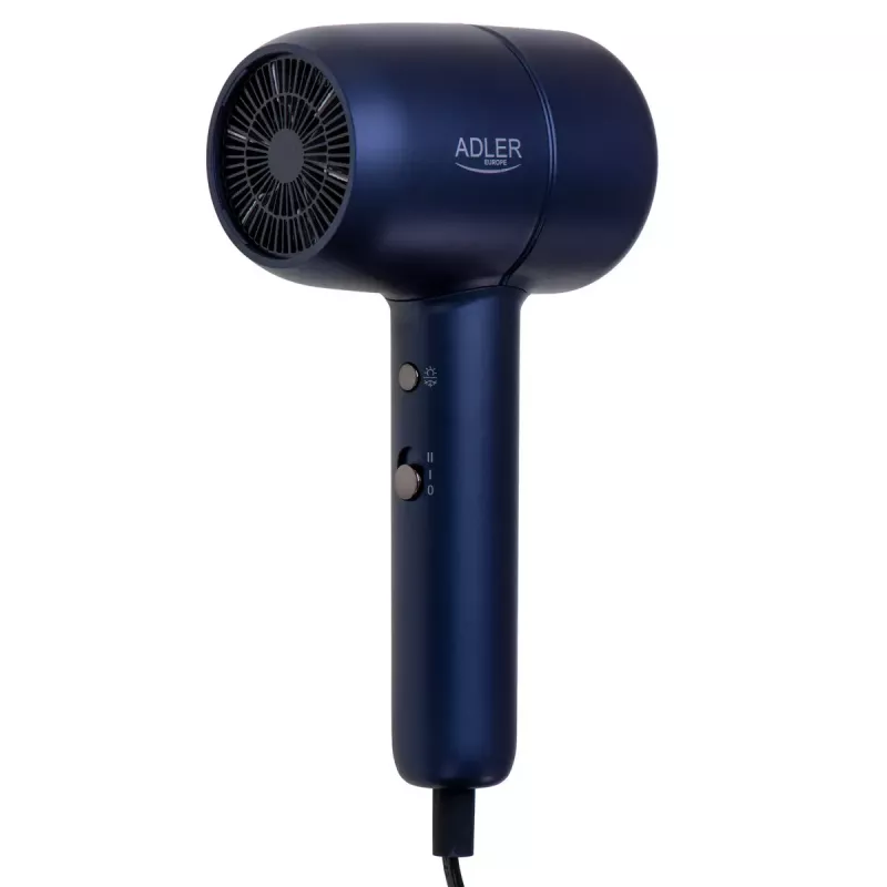 Hair dryer Adler AD 2279b 1800W, 2 temperature settings, 2 speeds, ionic function, blue