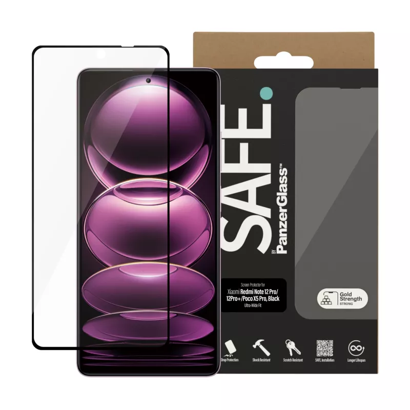 PanzerGlass SAFE. by ® Screen Protector Xiaomi Mi 12 Pro 5G | Poco X5 Pro | 12 Pro Plus 5G | Ultra-Wide Fit