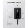 Anker Zolo 10000mAh portable battery, 30W ultra-fast charging, integrated USB-C cable, black