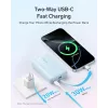 Anker Zolo 10000mAh portable battery, 30W ultra-fast charging, integrated USB-C cable, black