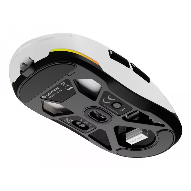 GENESIS Zircon 660 mouse Gaming Right-hand RF Wireless + Bluetooth + USB Type-A Optical 12000 DPI