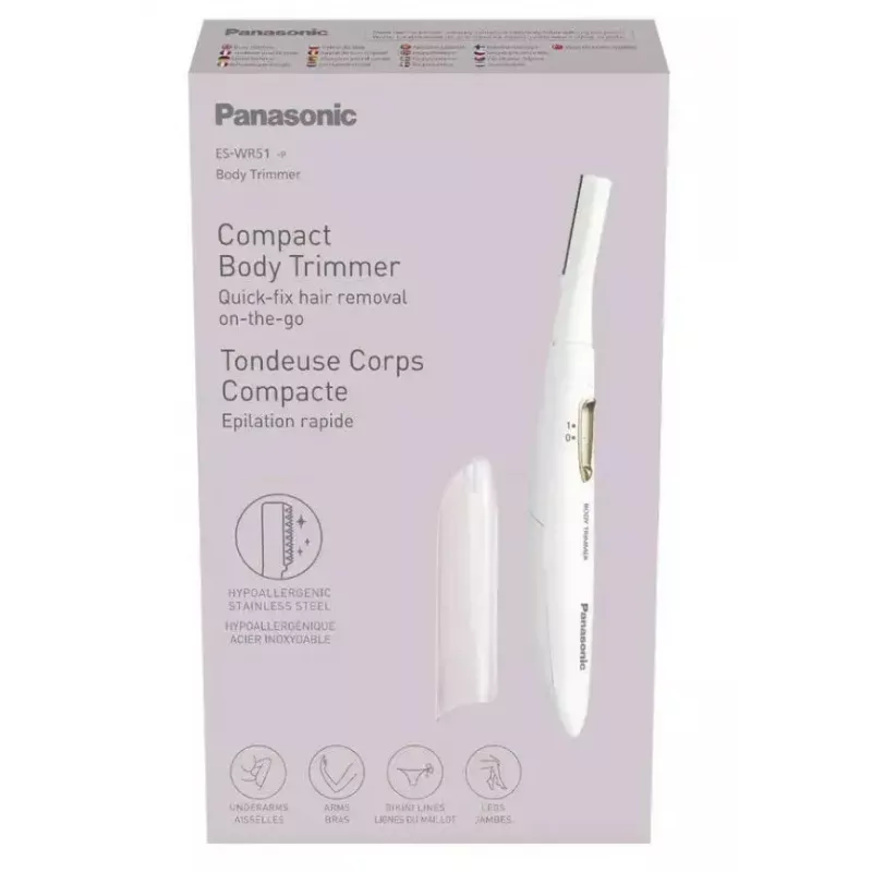 Panasonic Body Trimmer ES-WR51-P503 Cordless White - rechargeable body groomer