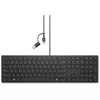 Keyboard DELL KB525C Office USB QWERTY US International Black
