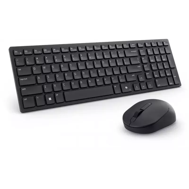 DELL KM555 Silent Keyboard Mouse Included Universal RF Wireless + Bluetooth QWERTY US International Black