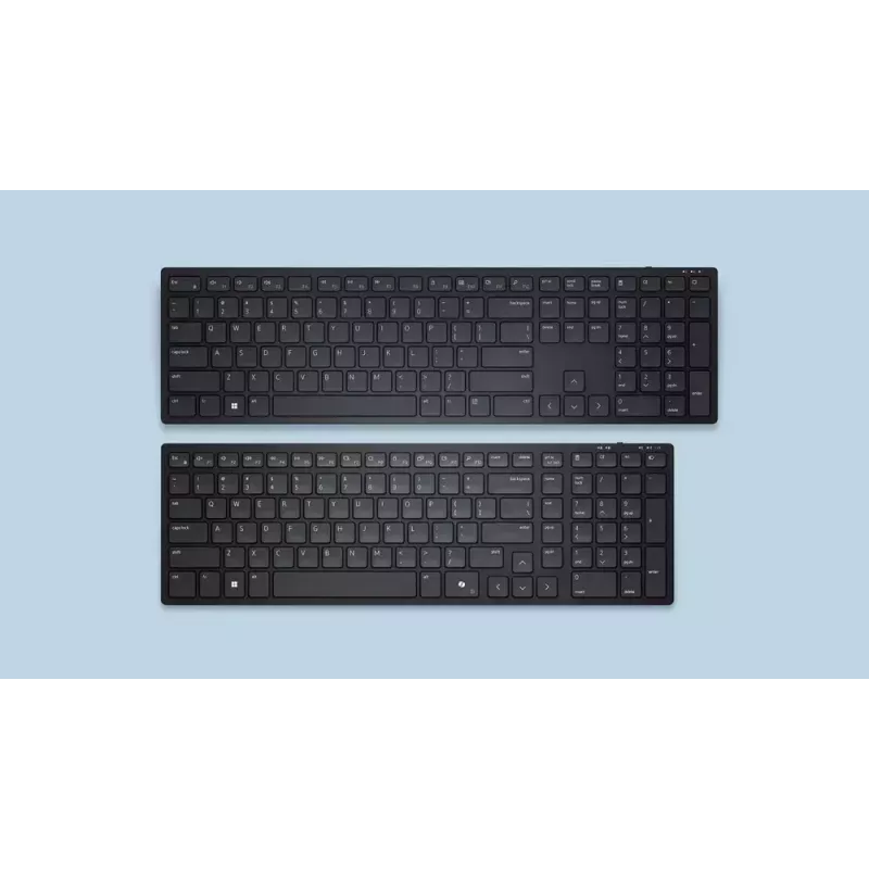 DELL KM555 Silent Keyboard Mouse Included Universal RF Wireless + Bluetooth QWERTY US International Black