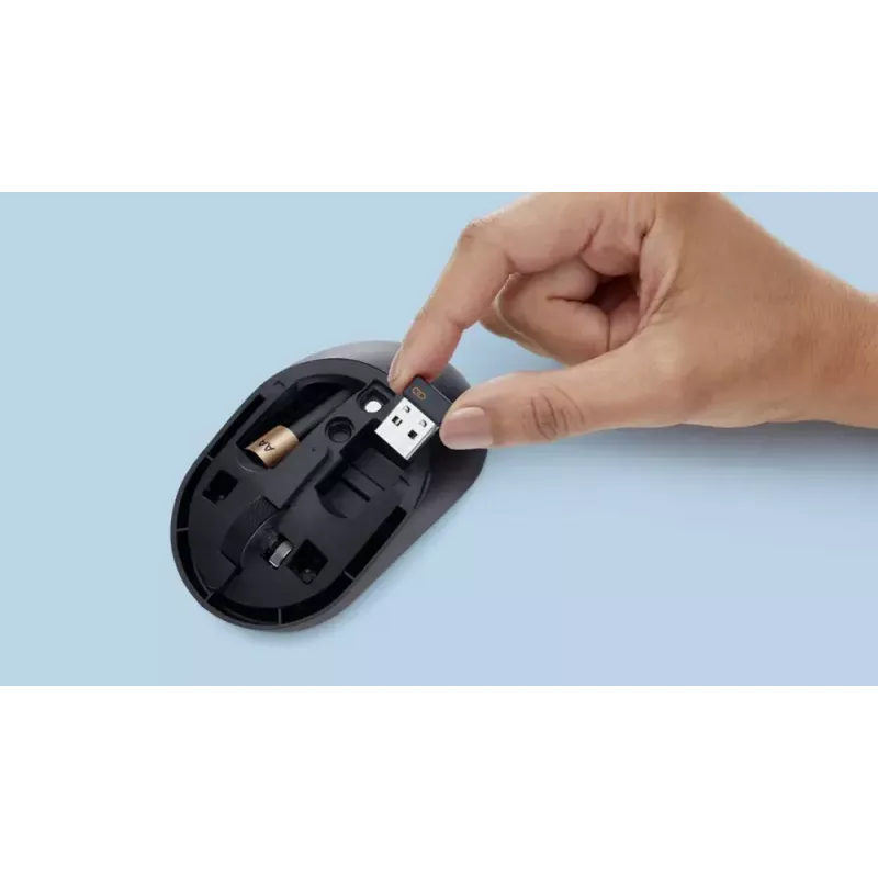 DELL KM555 Silent Keyboard Mouse Included Universal RF Wireless + Bluetooth QWERTY US International Black