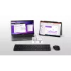 DELL KM555 Silent Keyboard Mouse Included Universal RF Wireless + Bluetooth QWERTY US International Black